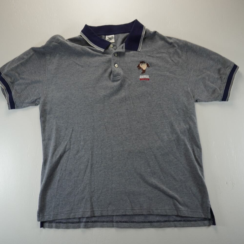 VTG 2000 Warner Bros Studio Store Taz Golf Polo Shirt Mens XL Tasmanian Devil SS